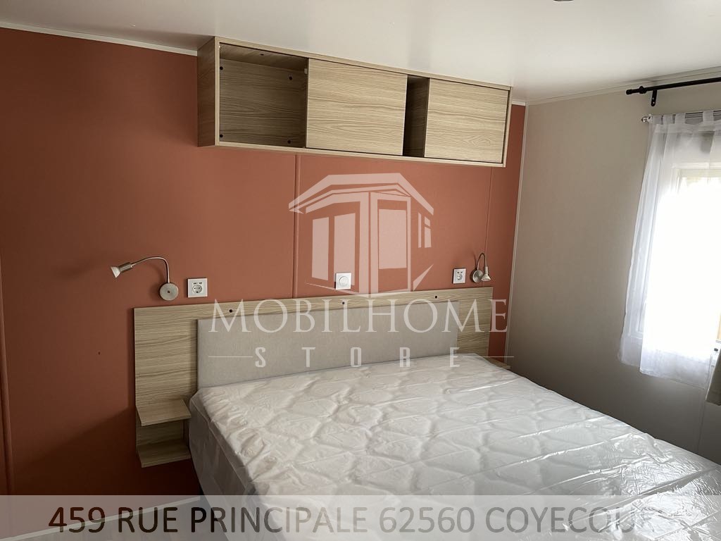 Photo de la chambre parentale avec un lit double du mobil-home TRIGANO EXPRESSION