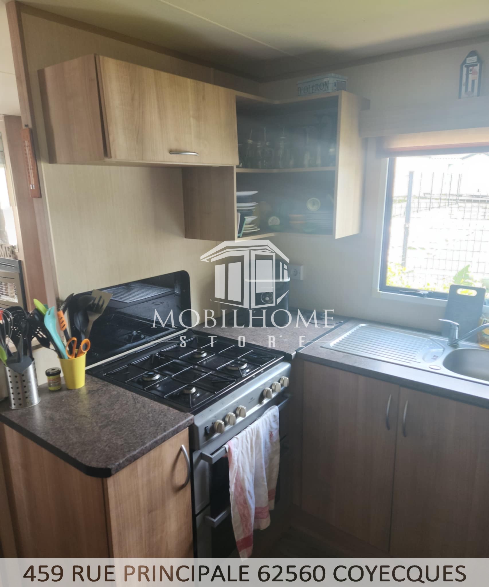 Photo de la cuisine du mobil-home ABI TEBAY
