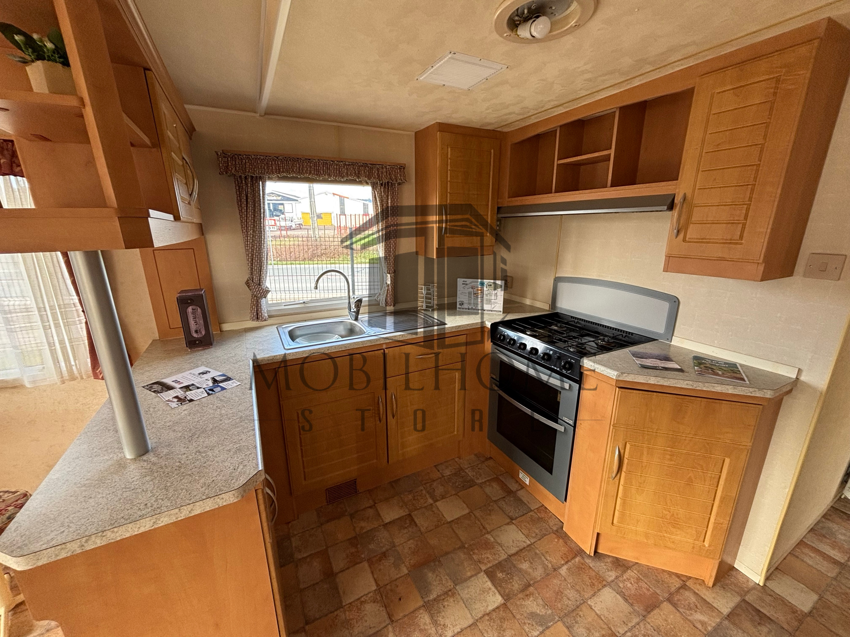 Cuisine équipée du mobil-home Atlas Mirage