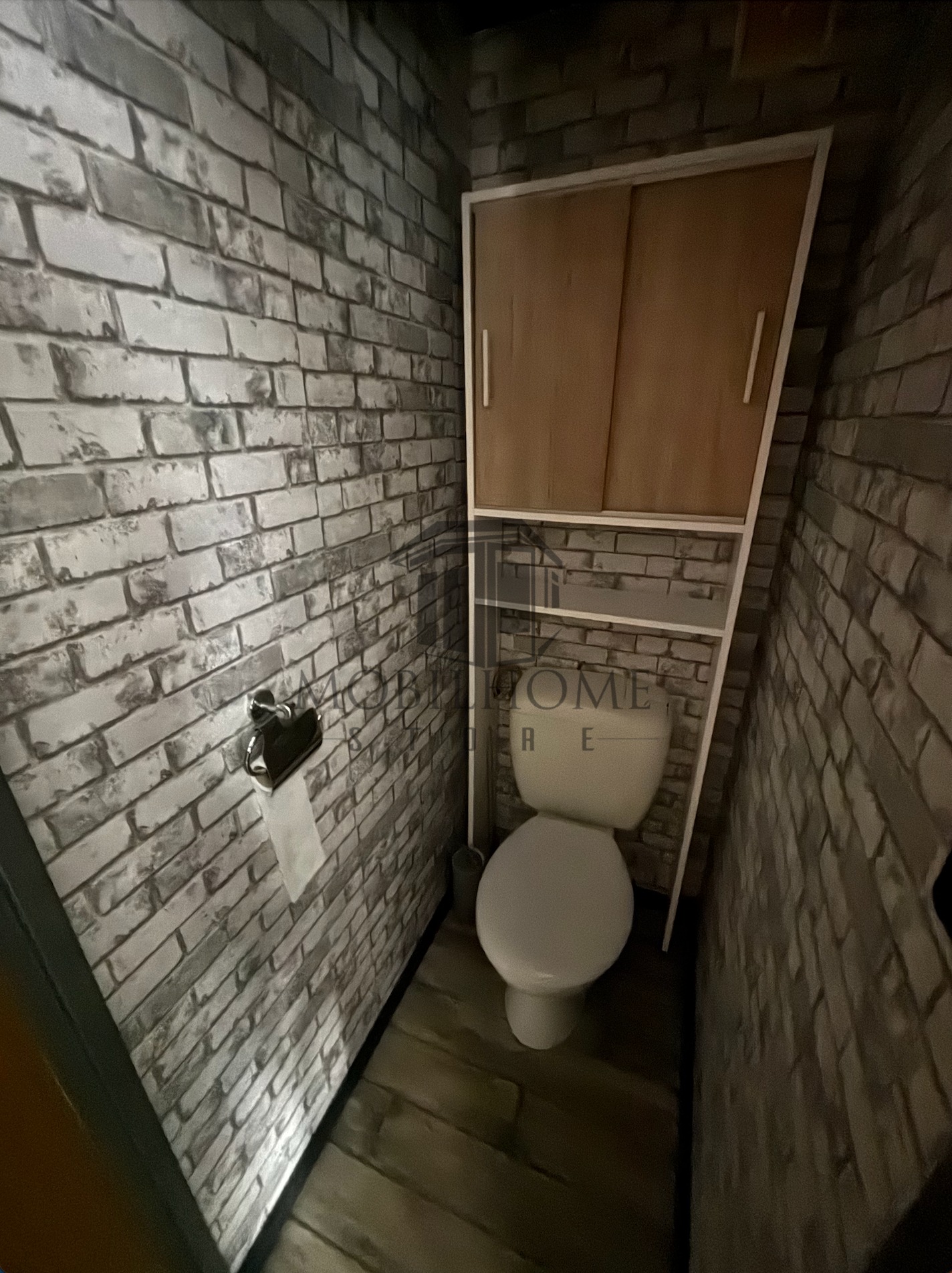 Toilette du mobil-home CHALET sur emplacement au camping de La Tentation