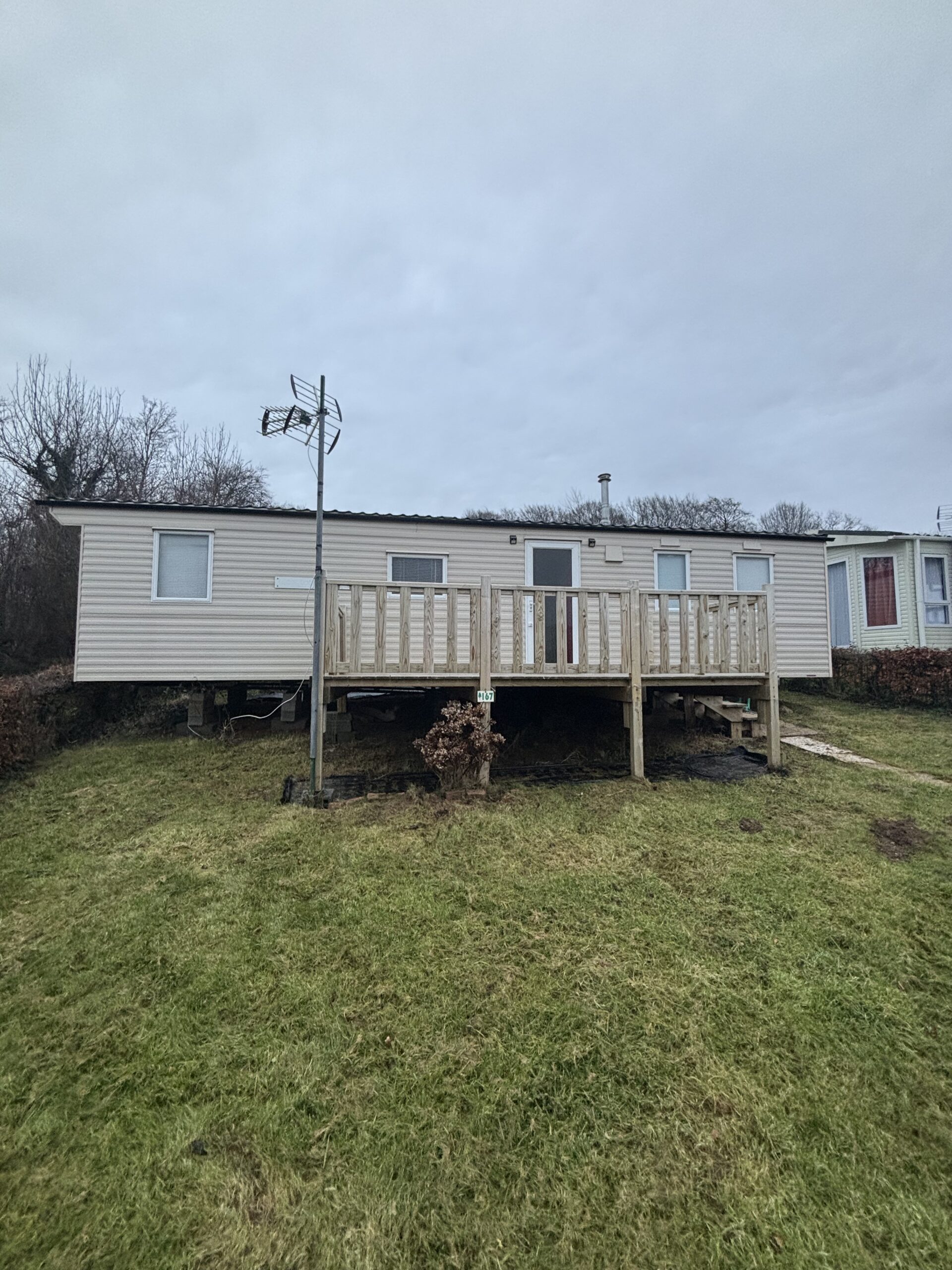 Devanture du mobil-home BK AZUR