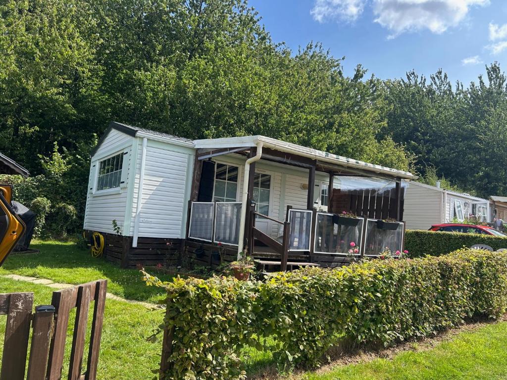 Devanture du mobil-home Brocolis