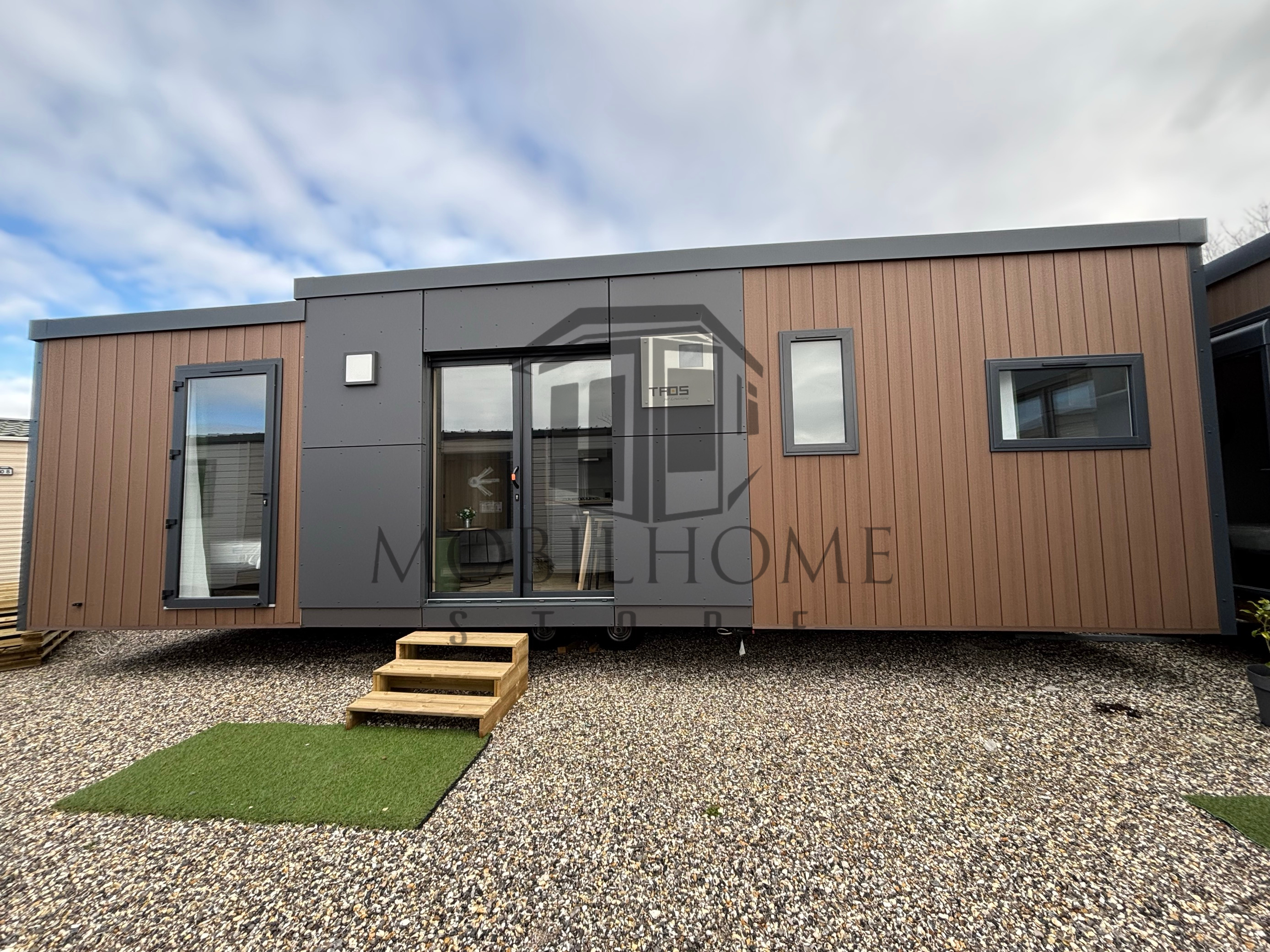 Devanture du mobil-home LOUISIANE TAOS F6