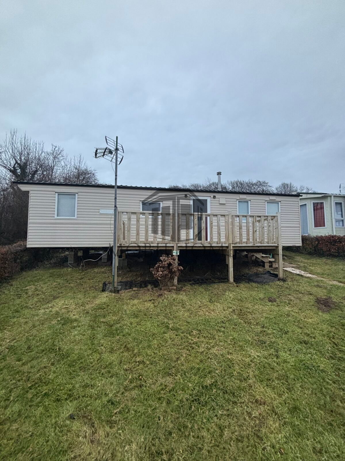 Devanture du mobil-home P167