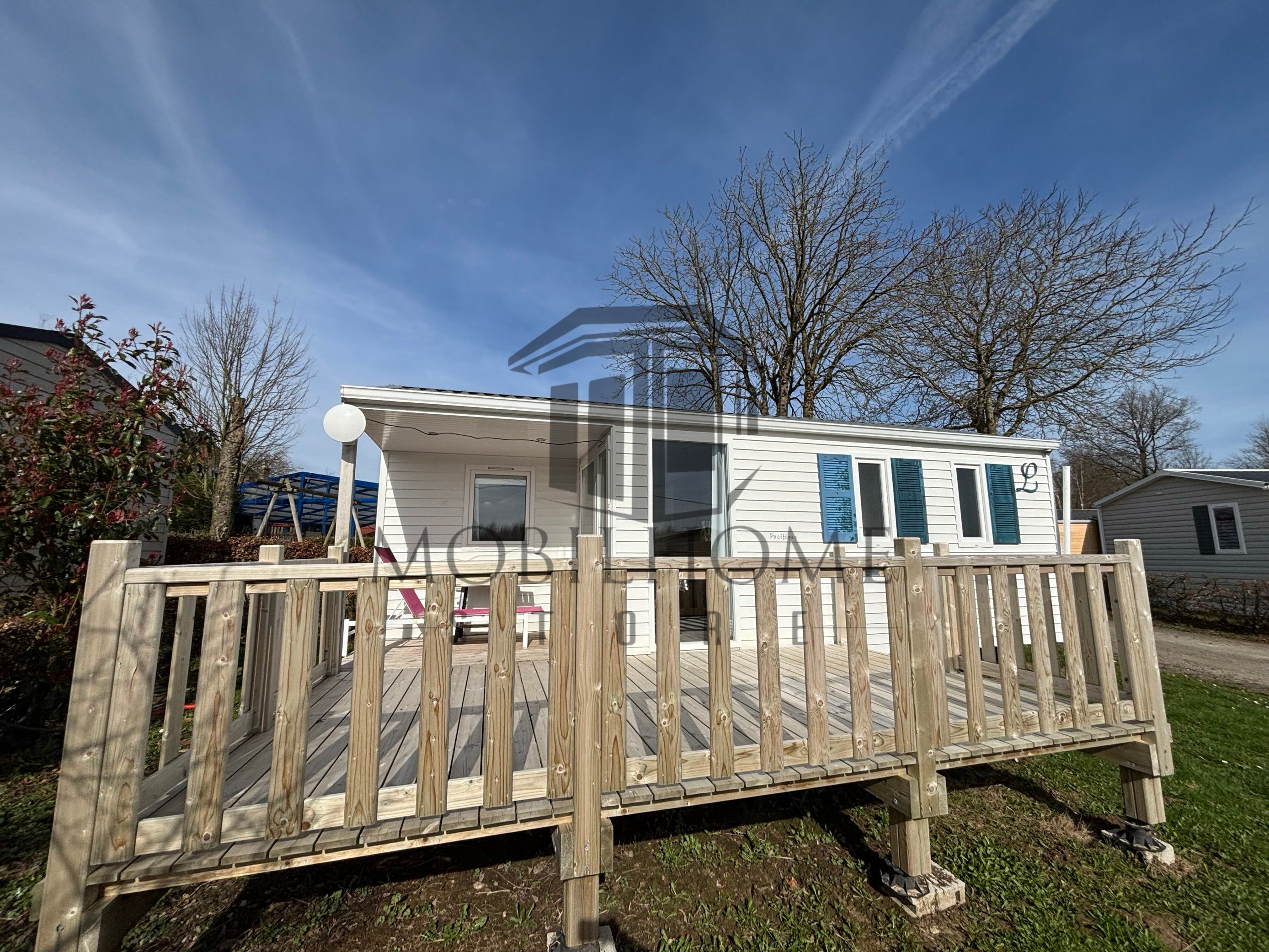 Devanture du mobil-home P17