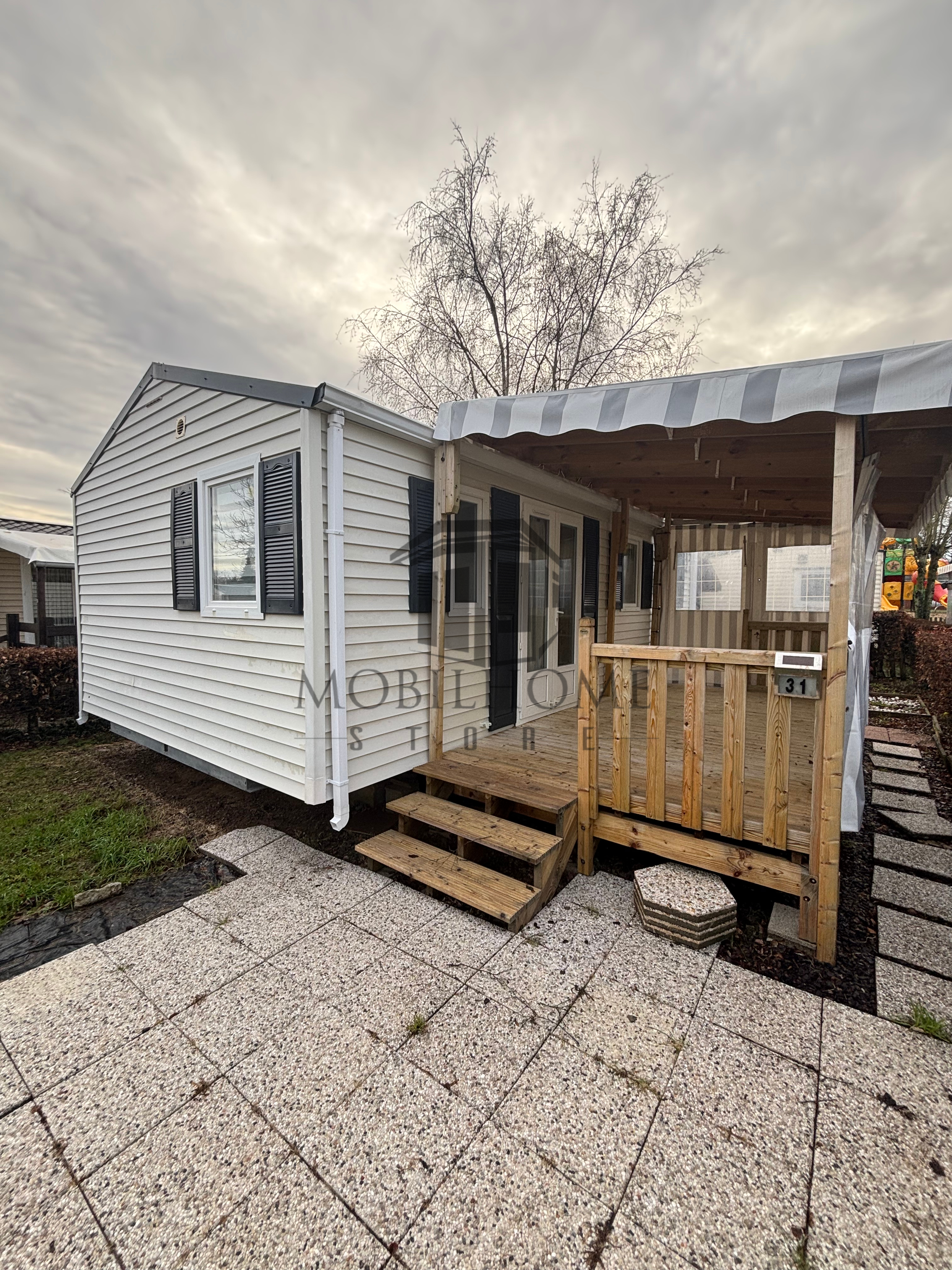 Devanture du mobil-home P31