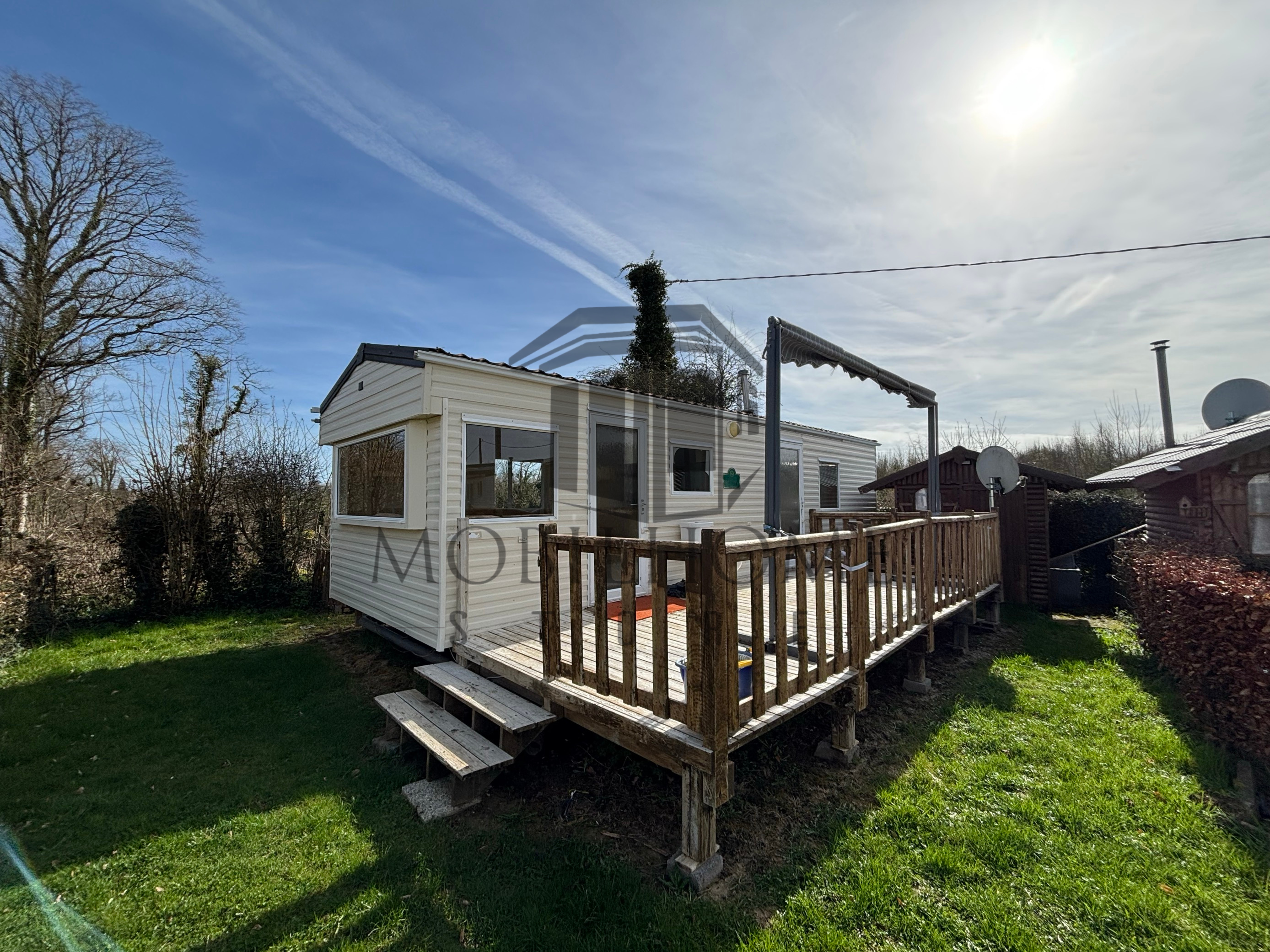 Devanture du mobil-home P36B