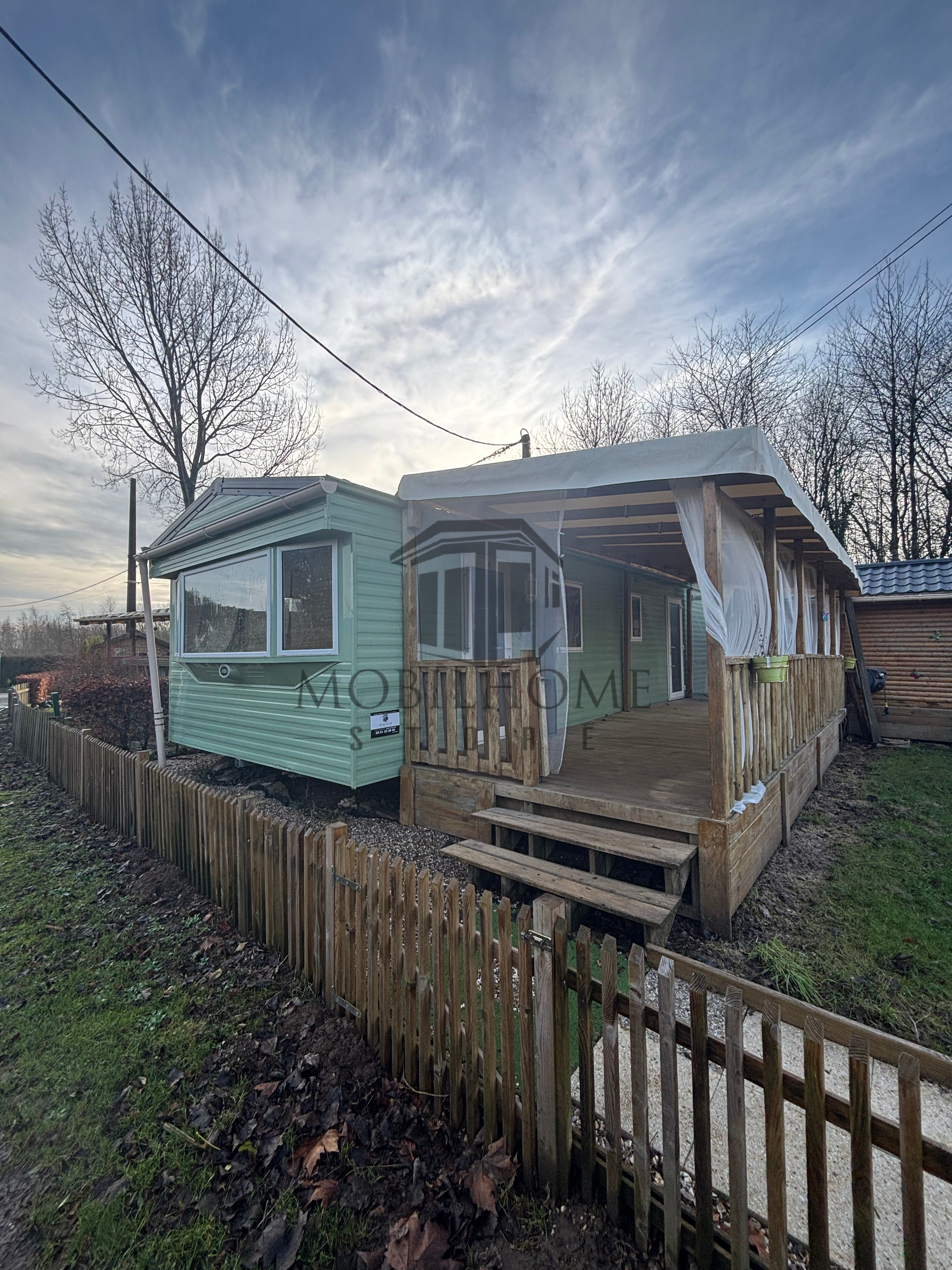Devanture du mobil-home P4