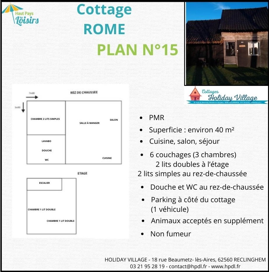 Plan du cottage ROME