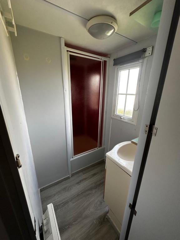 Salle d'eau avec douche du mobil-home Brocolis