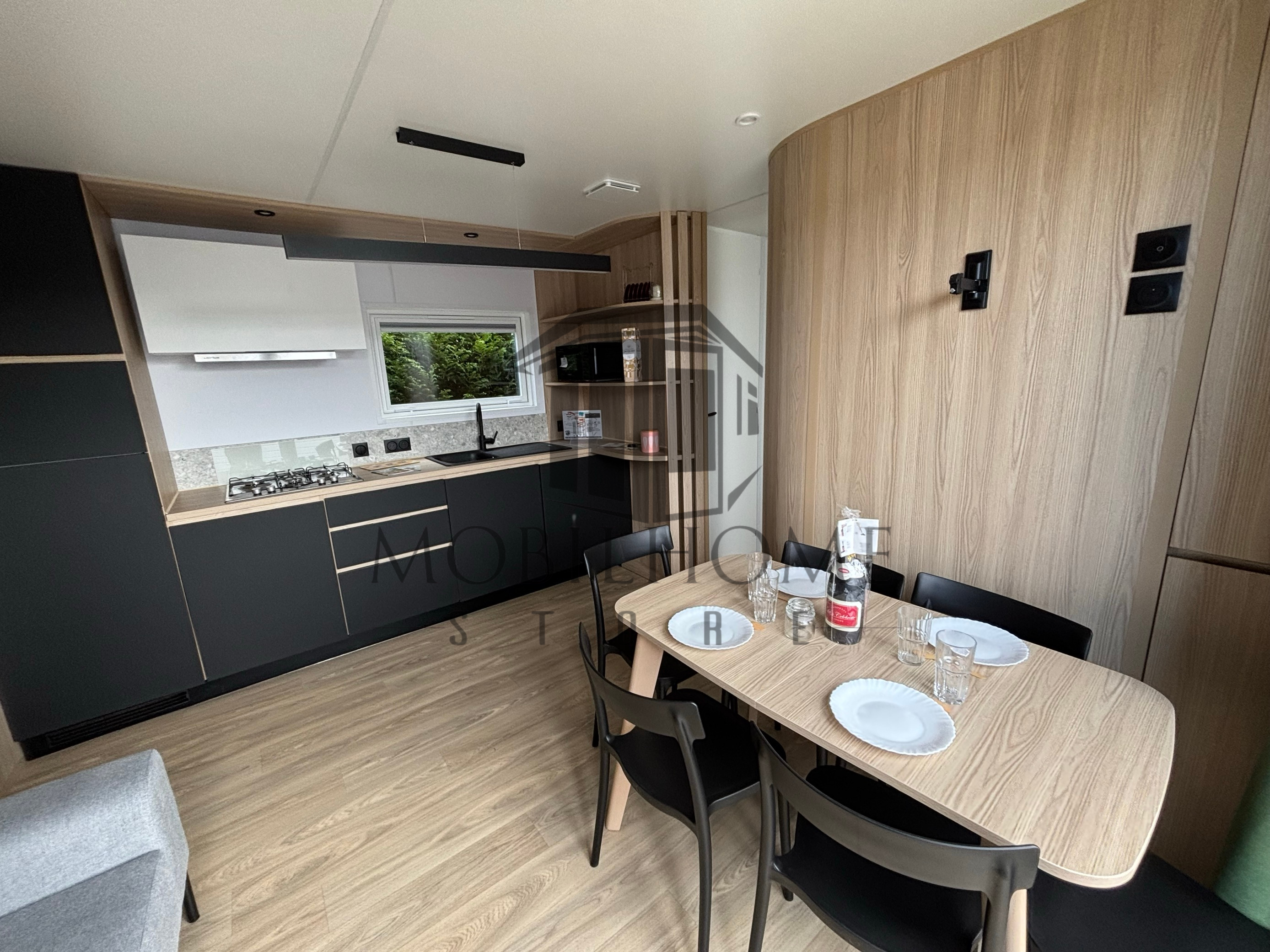 Séjour du mobil-home LOUISIANE TAOS F6