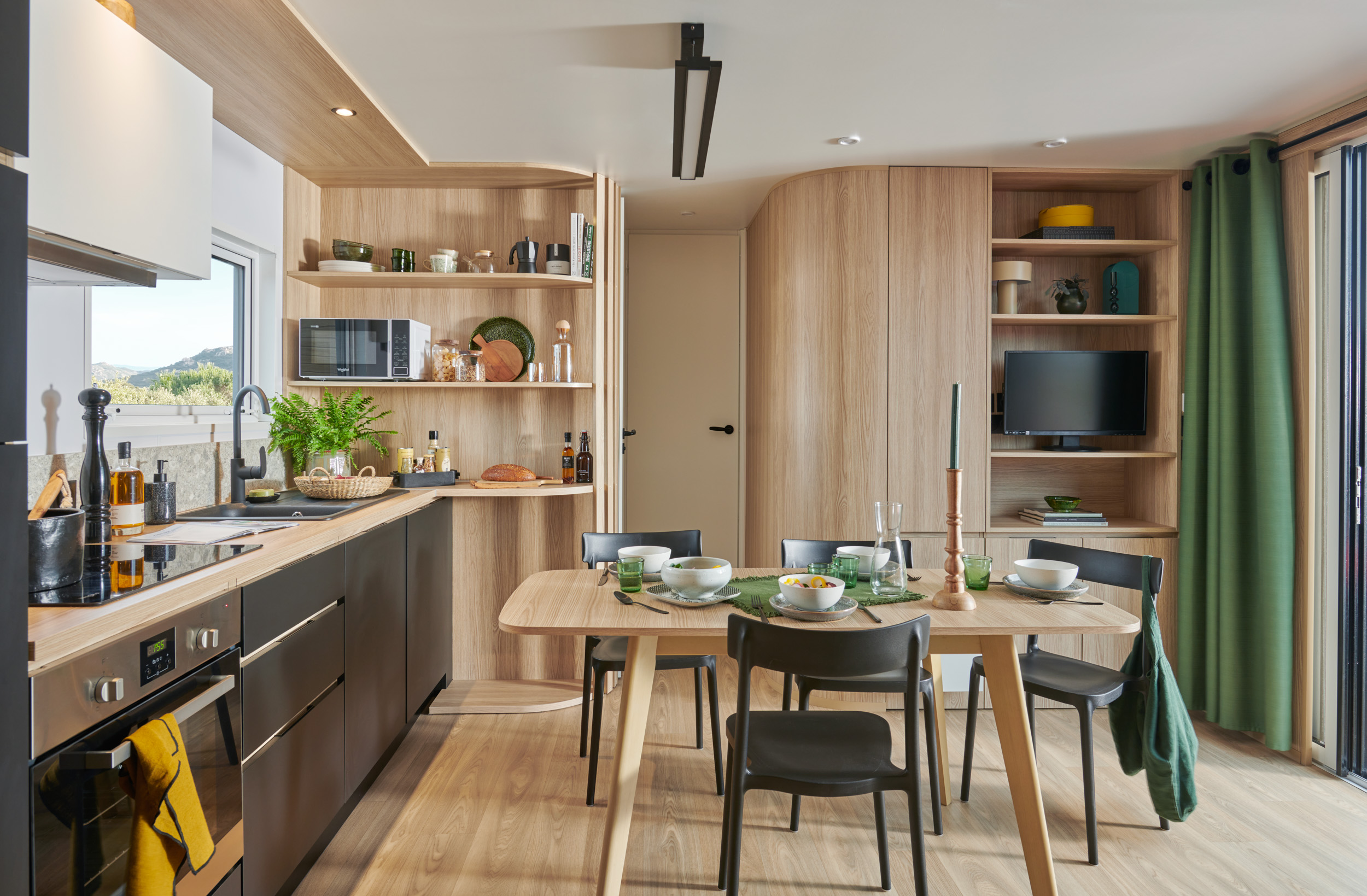 Séjour du mobil-home LOUISIANE TAOS D4