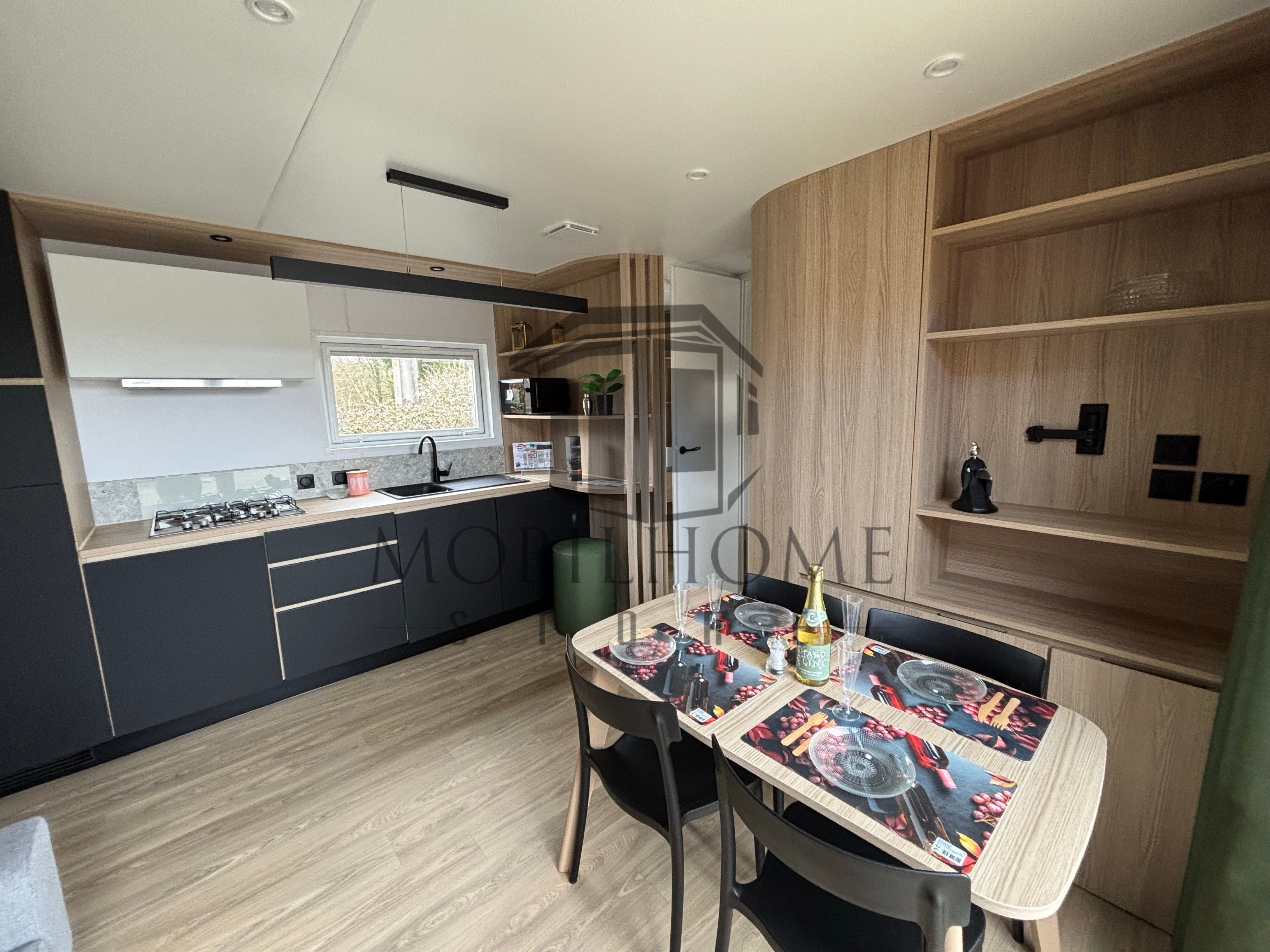 Séjour du mobil-home LOUISIANE TAOS F4