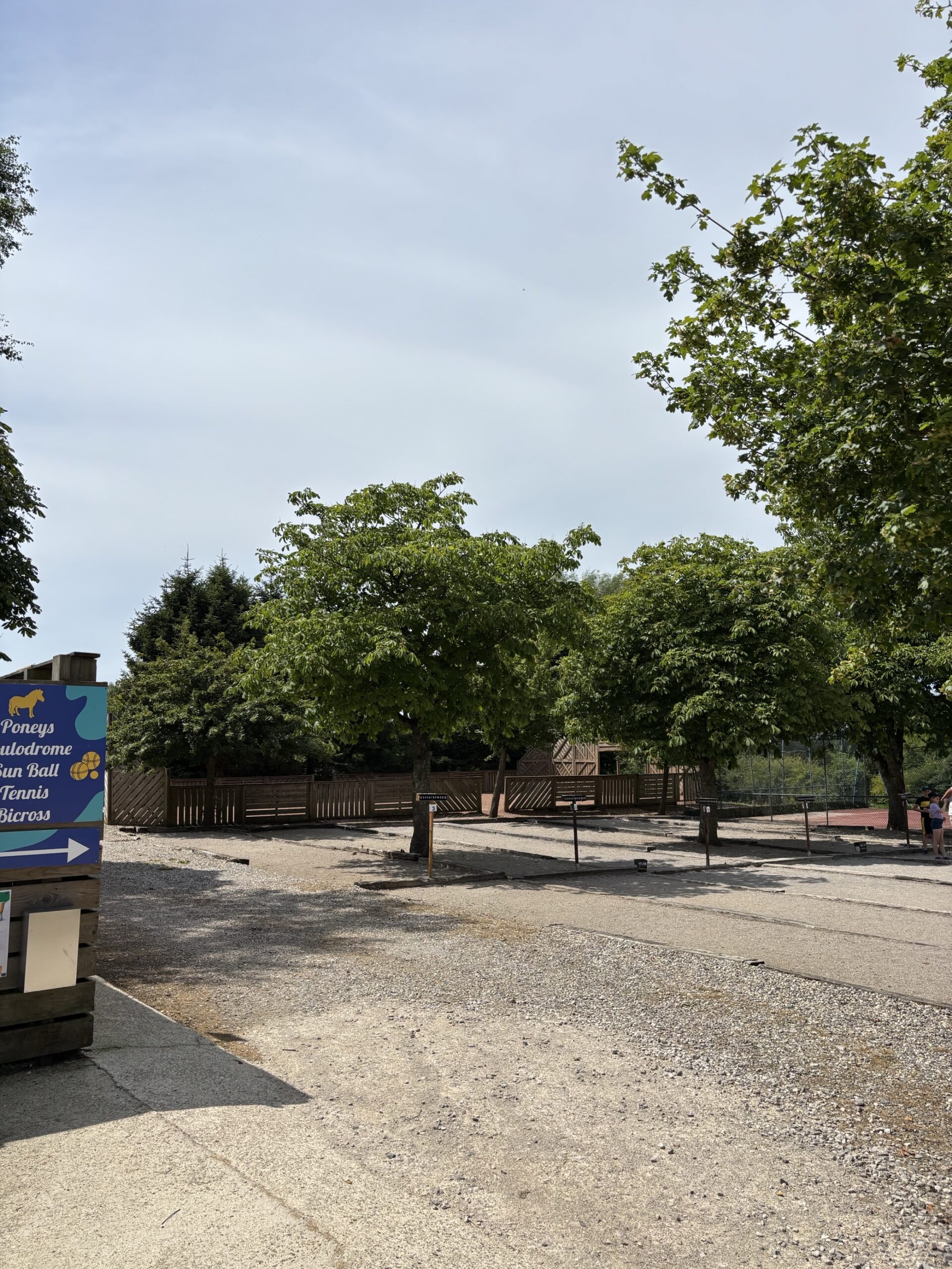 Terrains de pétanque du camping de La Tentation