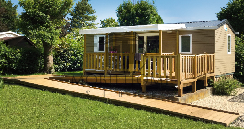 Terrasse demi-couverte PMR