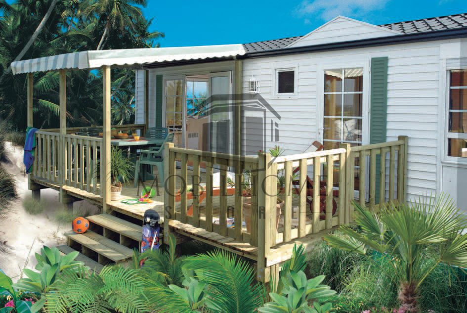 Terrasse demi-couverte