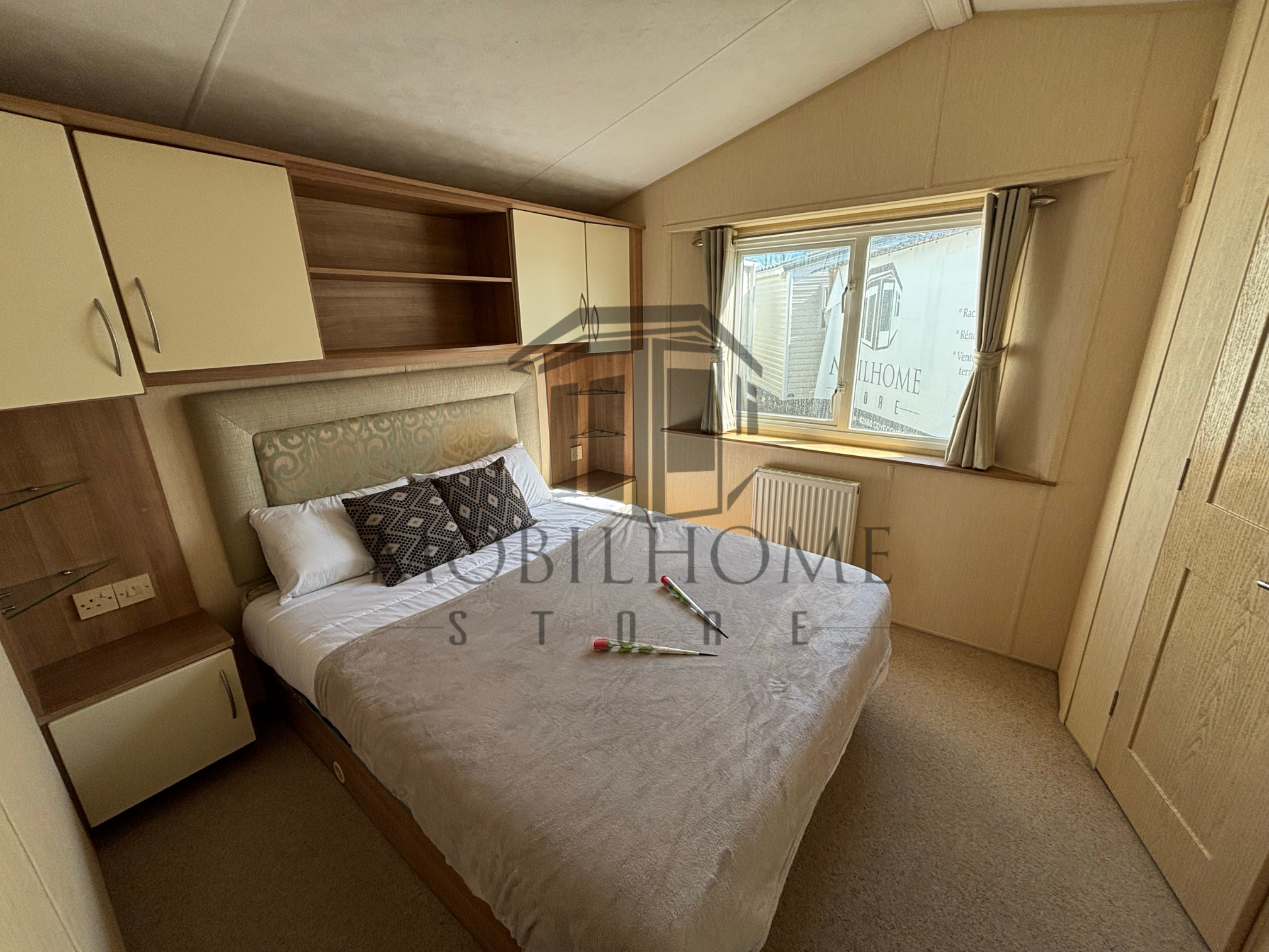 Chambre parentale du mobil-home WILLERBY NEW HAMPTON