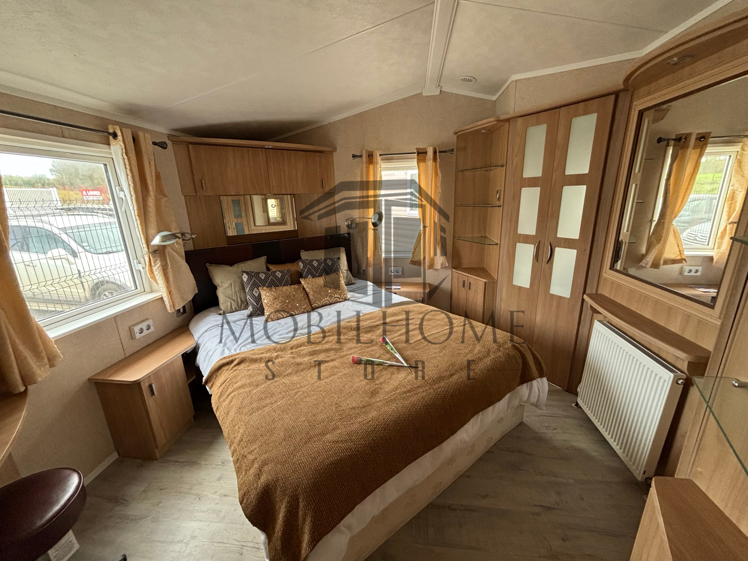 Chambre parentale du mobil-home WILLERBY VOGUE
