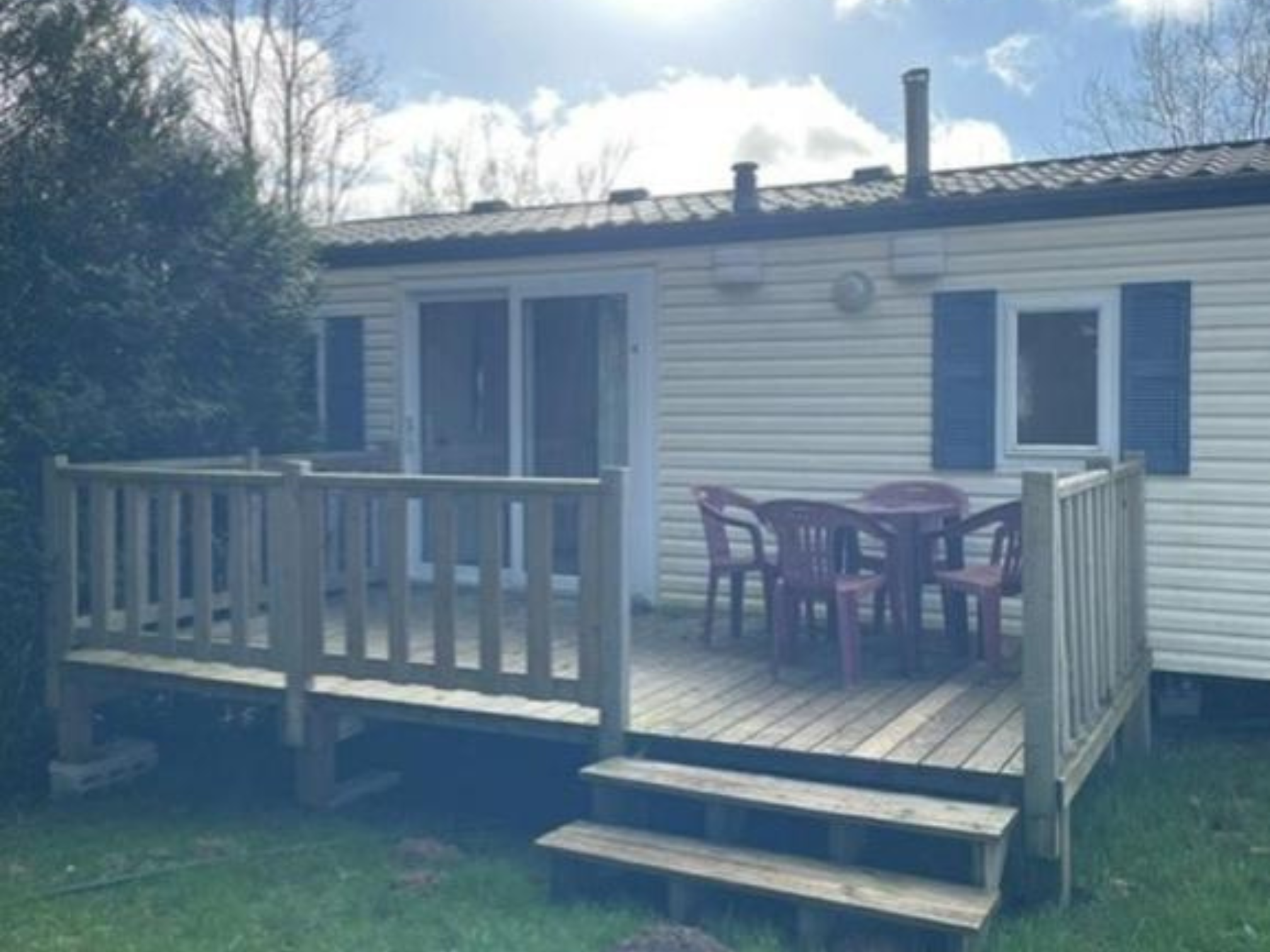 Devanture du mobil-home LE TEMP'O