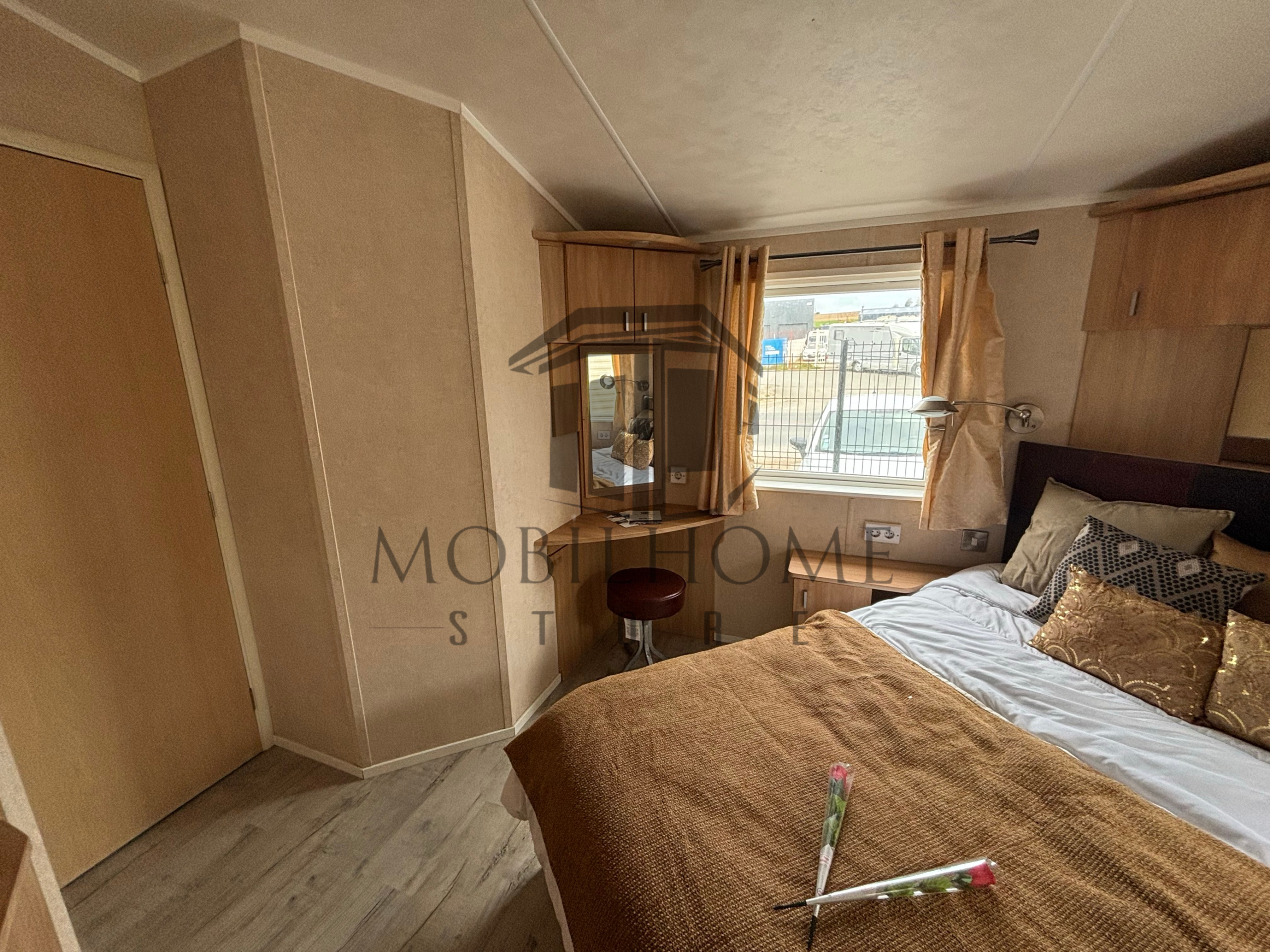 Vue de la chambre du mobil-home WILLERBY VOGUE