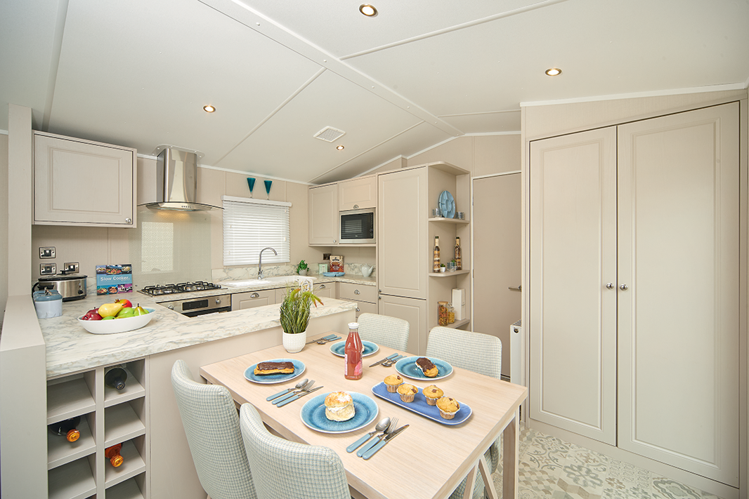 Coin repas du mobil-home LAKEHOUSE