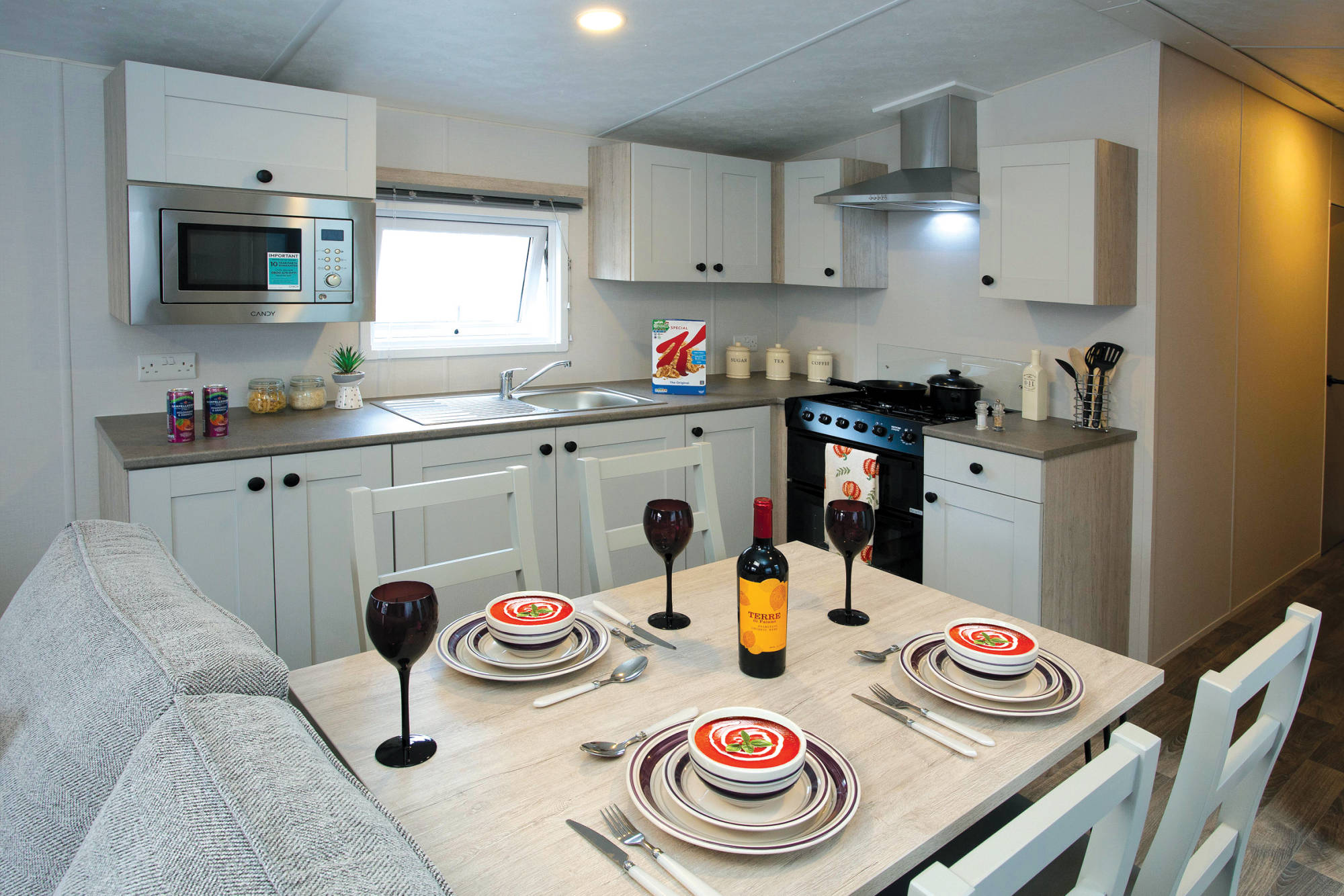 Cuisine du mobil-home DELTA SAFFRON