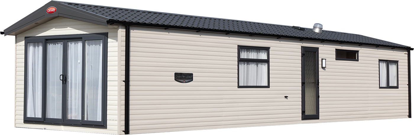 Devanture du mobil-home CHANTRY LODGE
