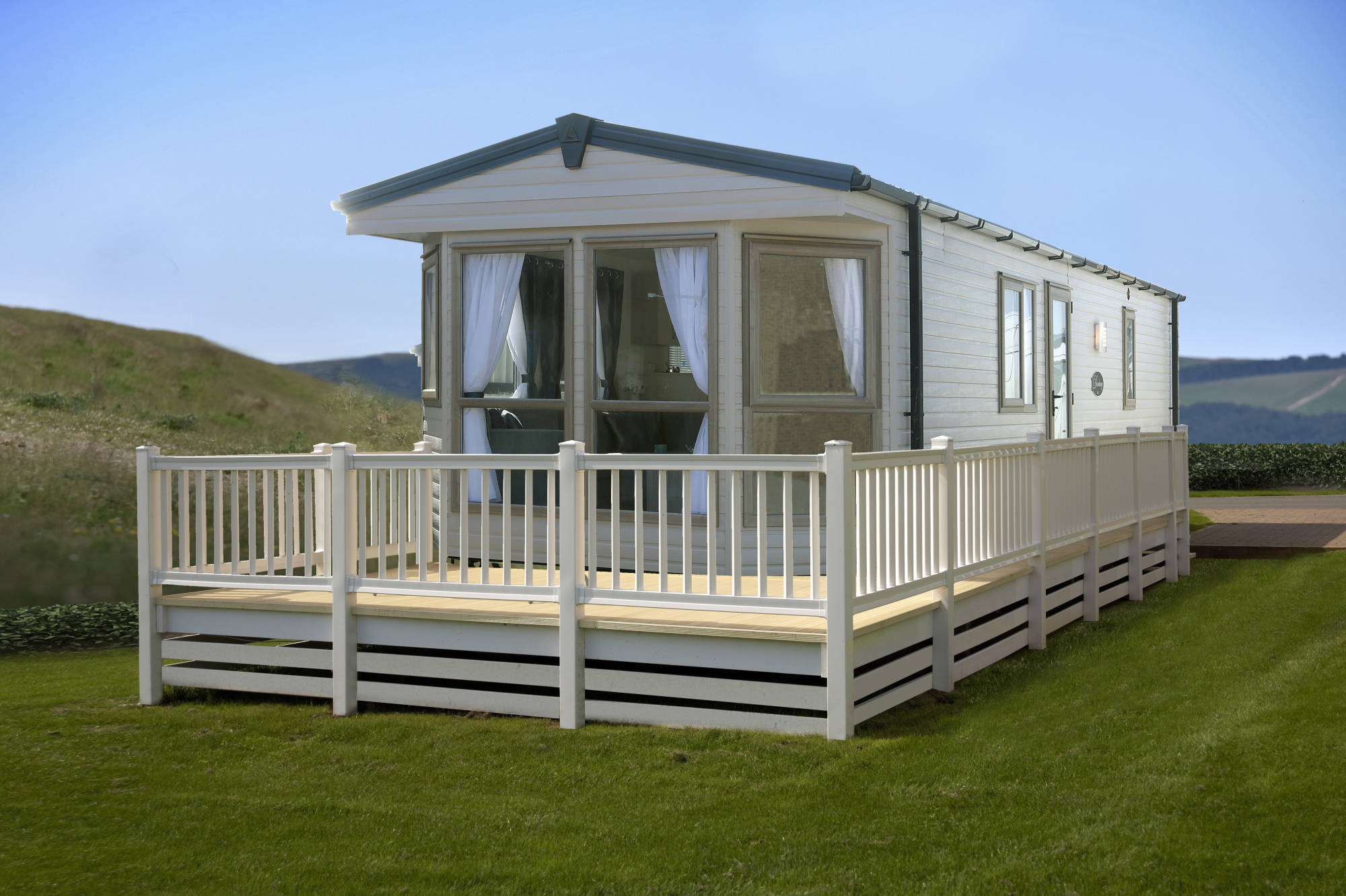 Devanture du mobil-home DANBURY