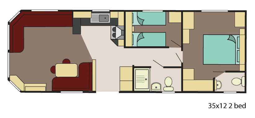 Plan du mobil-home AVALON