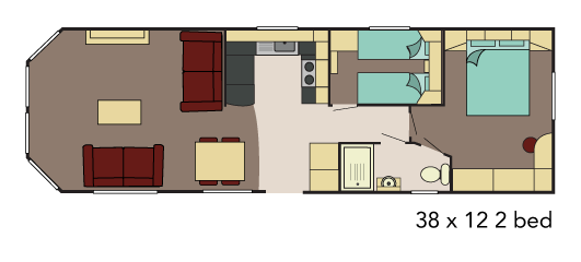 Plan du mobil-home DANBURY