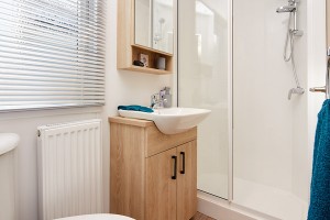 Salle d'eau du mobil-home BELLEVUE