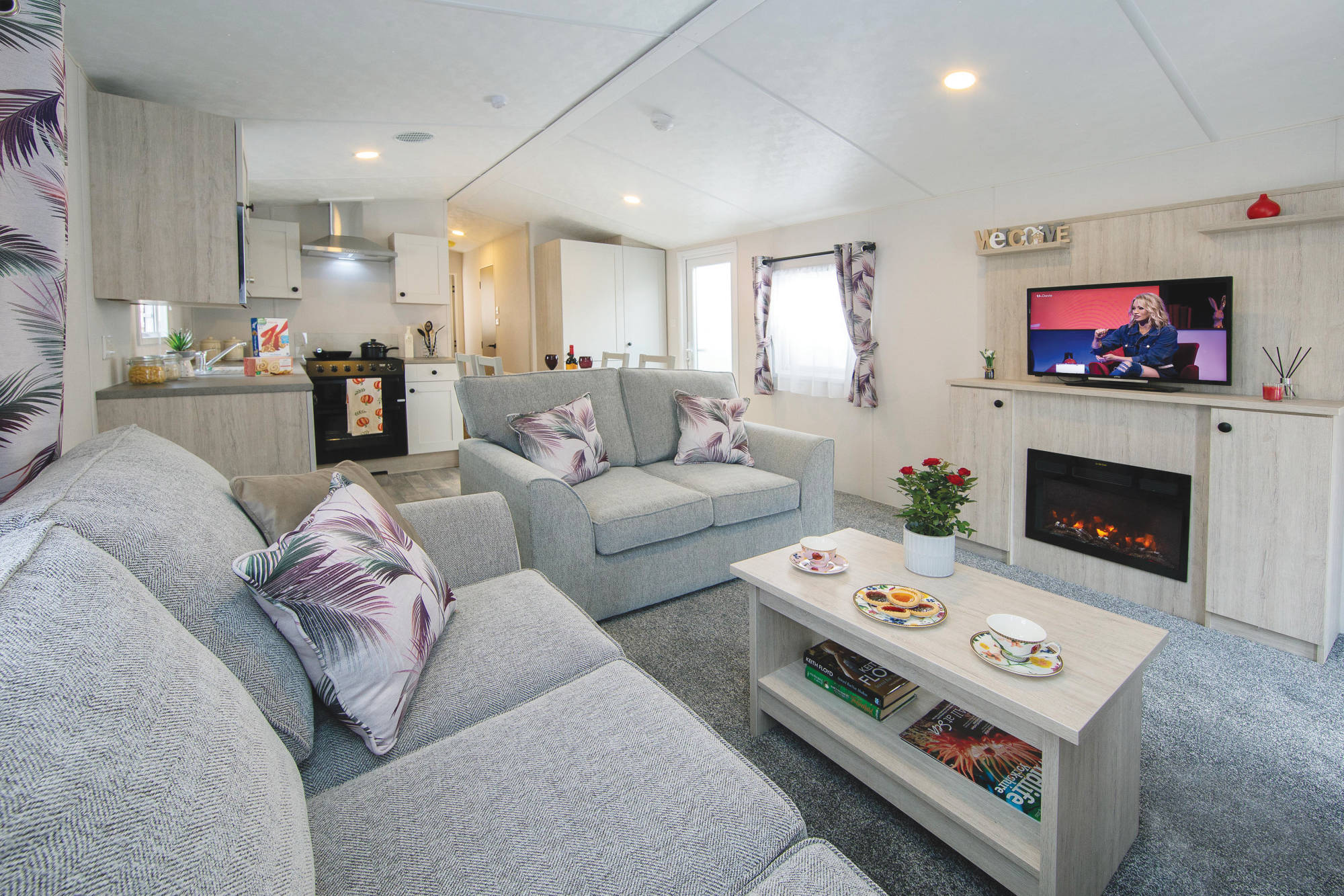 Séjour du mobil-home DELTA SAFFRON