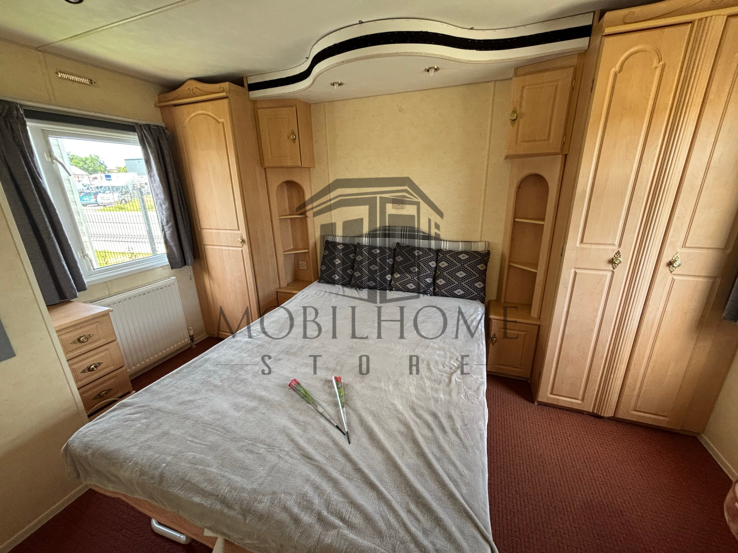 Chambre parentale du mobil-home COSALT DEVON