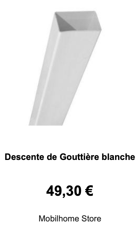 Descente de gouttière