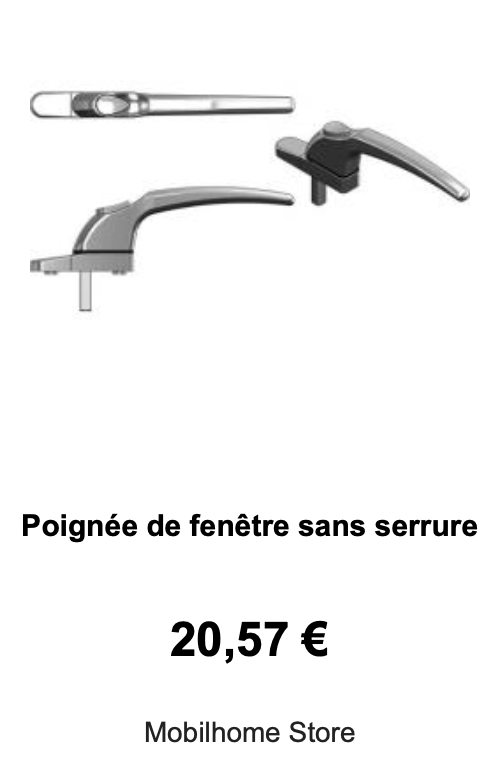 Poignée de fenêtre