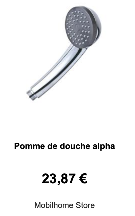 Pomme de douche