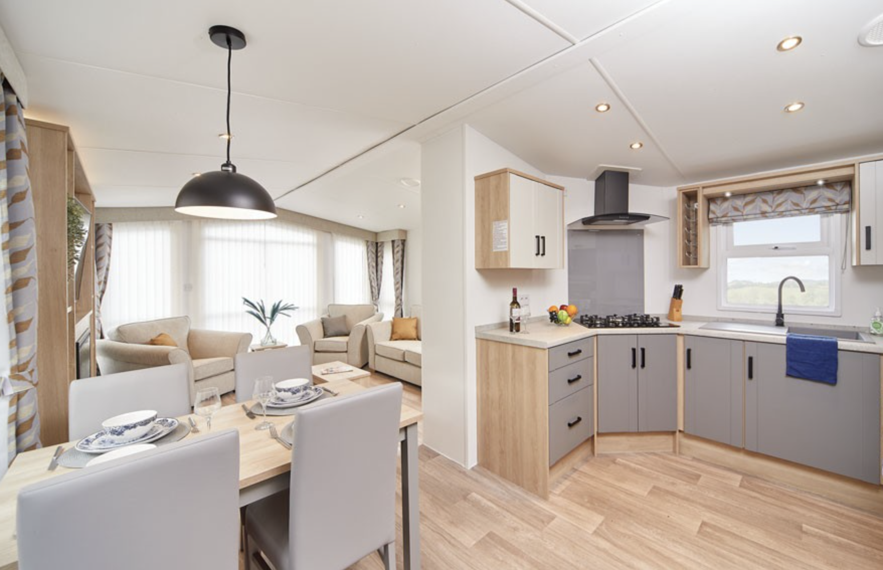 Séjour du mobil-home EUROPA BELLEVUE