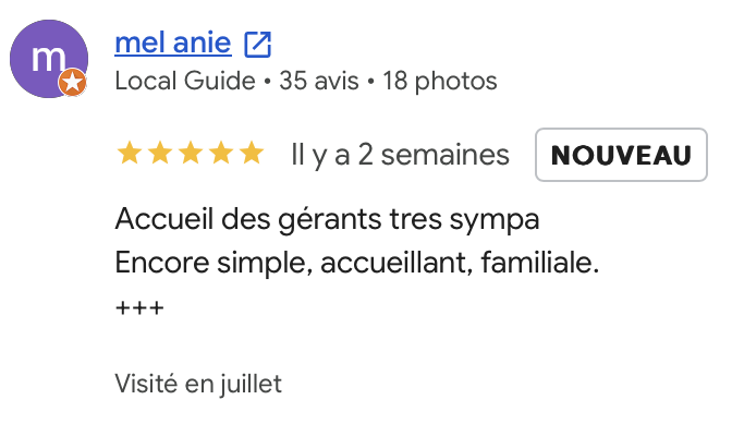 Avis clients ETL