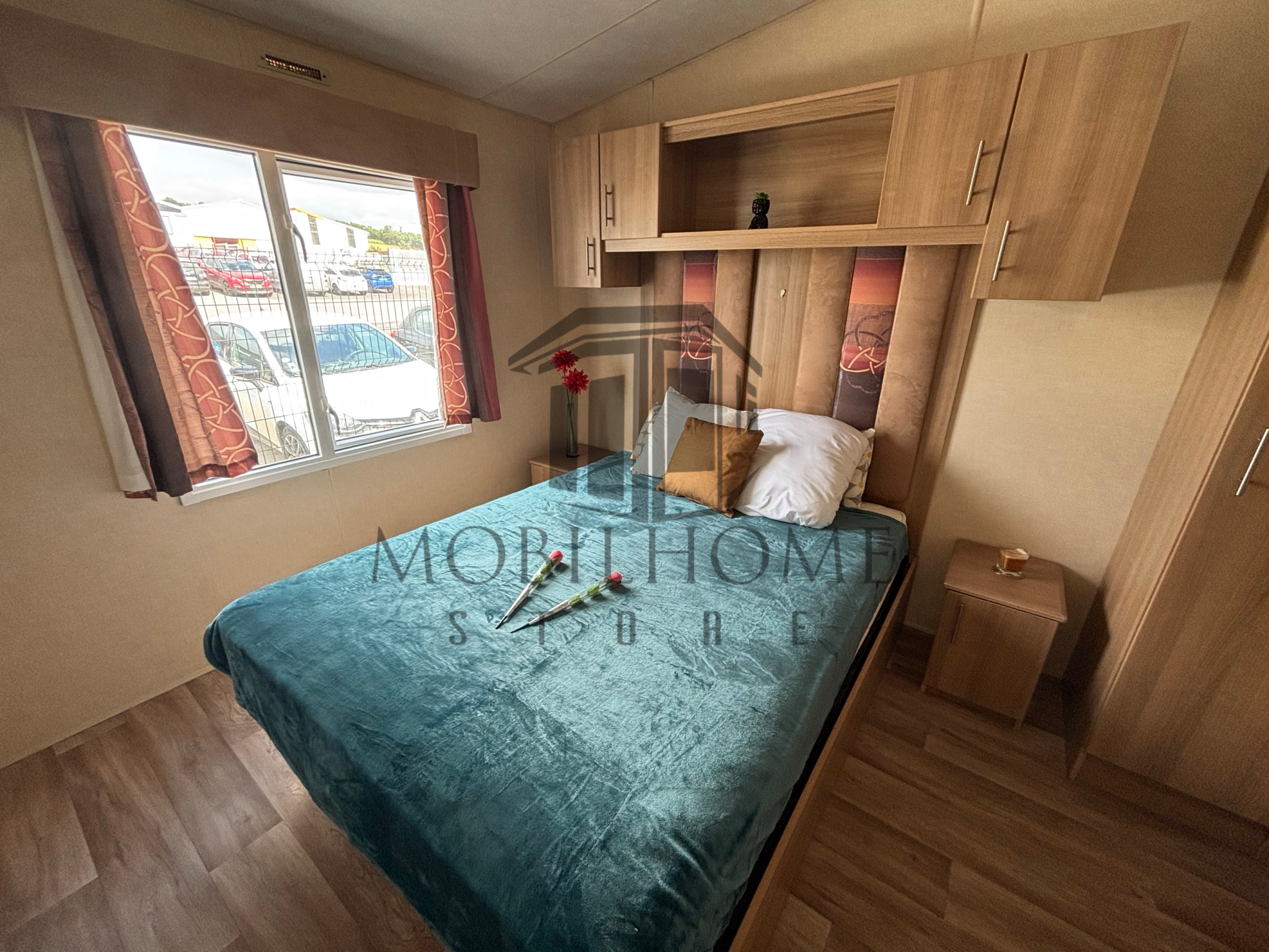 Chambre parentale du mobil-home ABI DERWENT