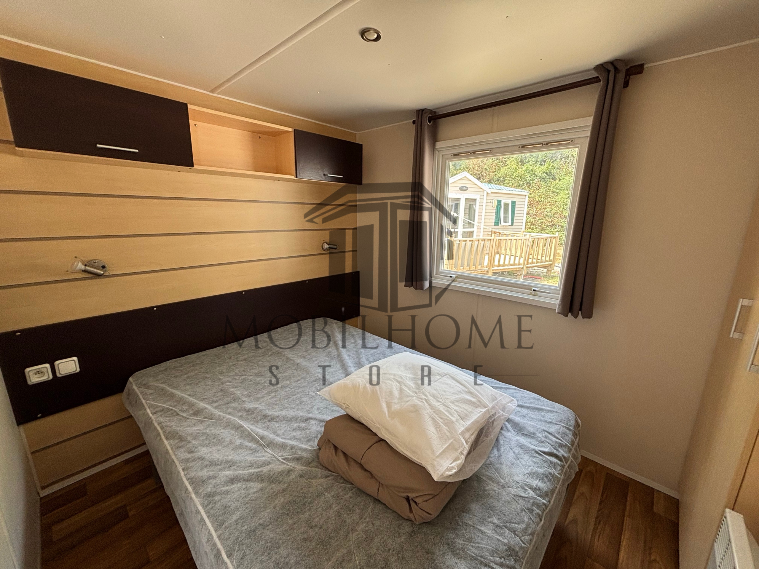 Chambre parentale du mobil-home IRM SUPER CORDELIA