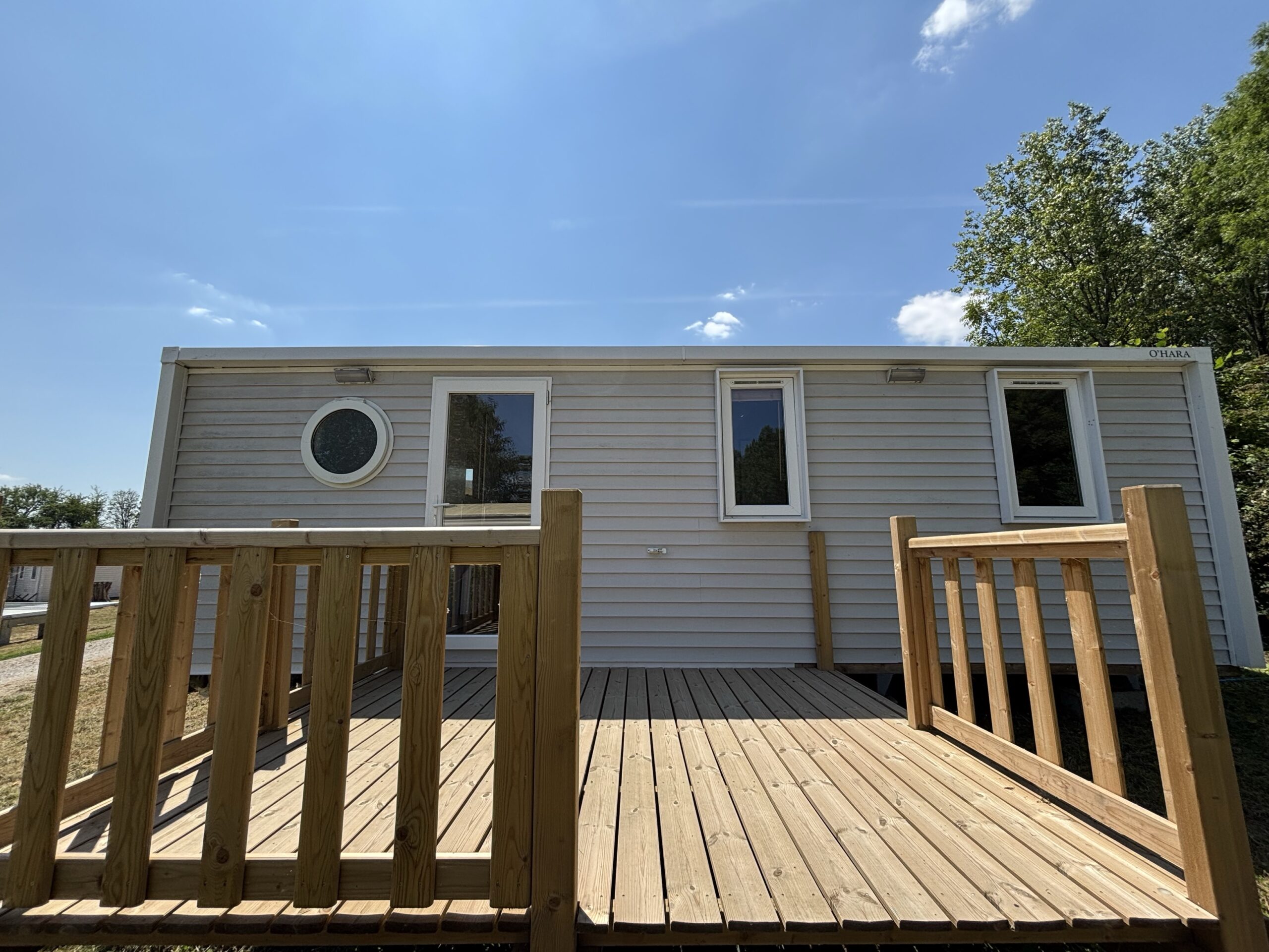 Devanture du mobil-home Le Temp'o