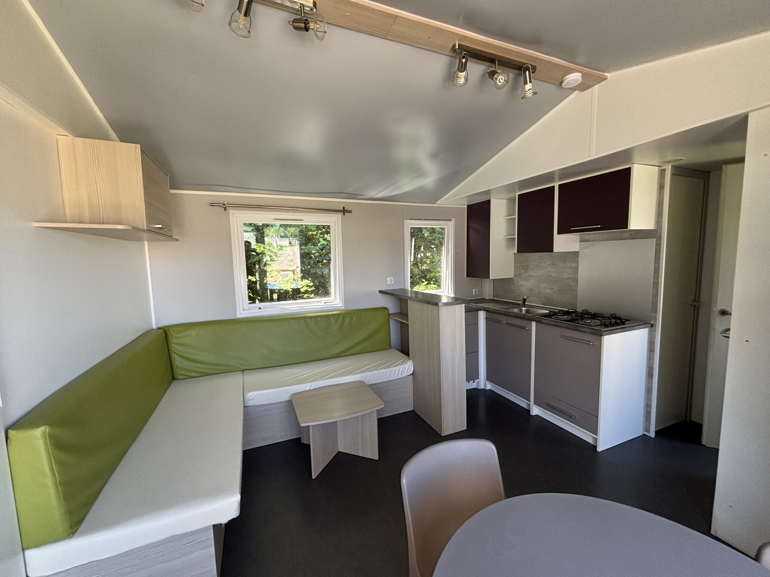 Séjour du mobil-home Alouette