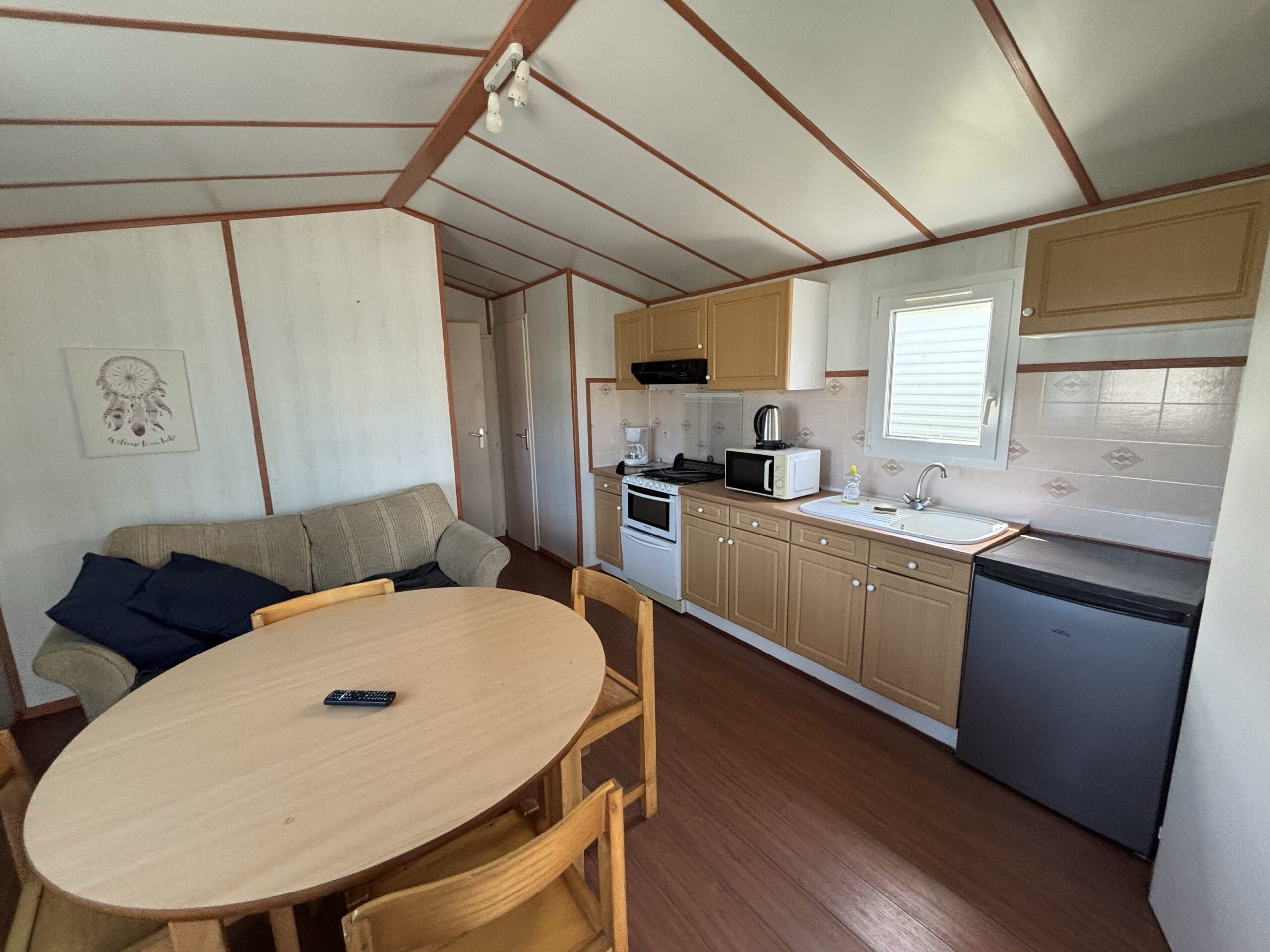 Séjour du mobil-home Cygne