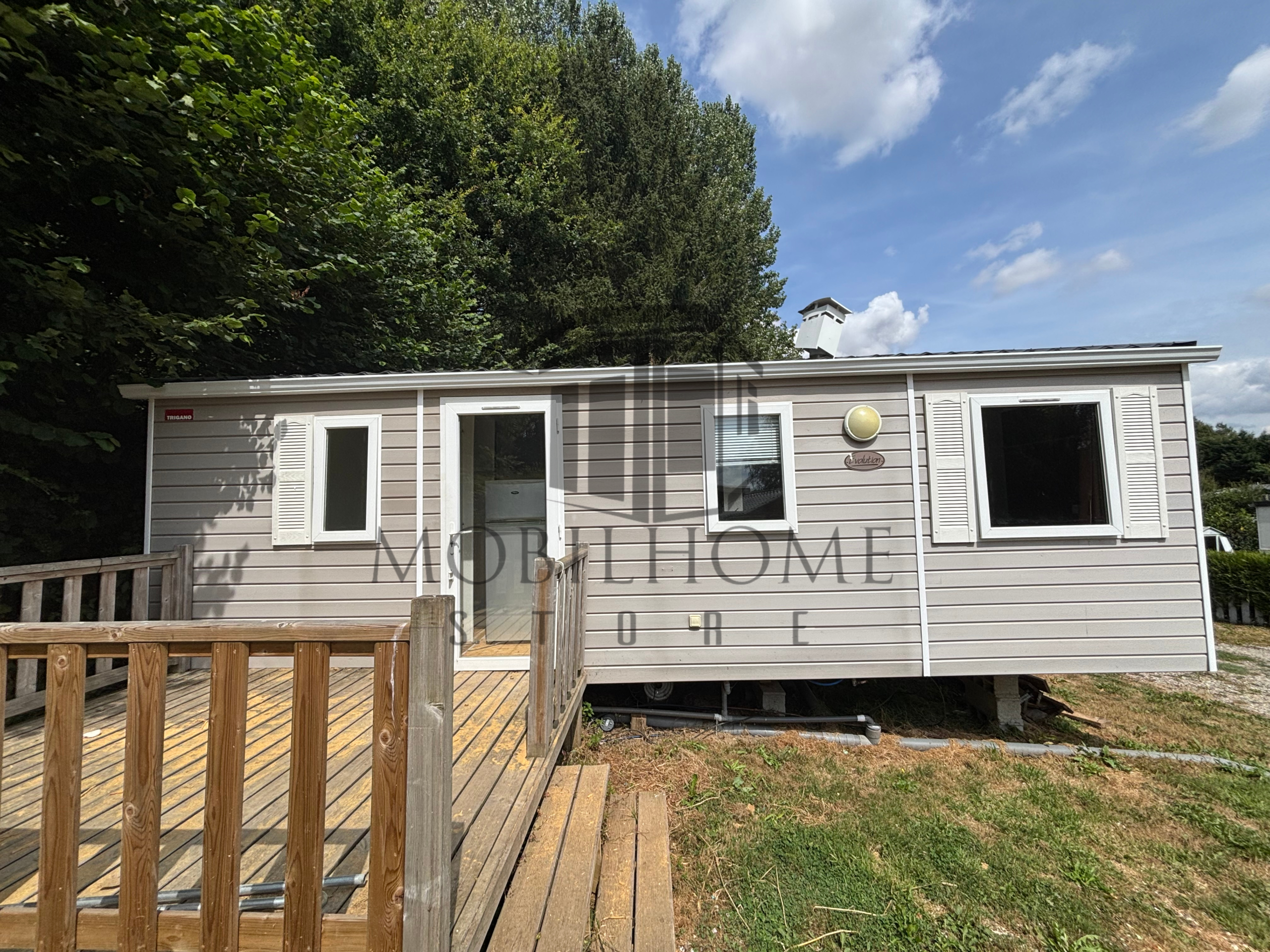 Devanture du mobil-home TRIGANO EVO 31